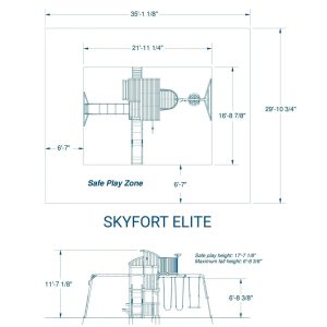 Skyfort Elite Wooden Swing Set - Image 14