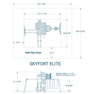 Skyfort Elite Wooden Swing Set - Image 13