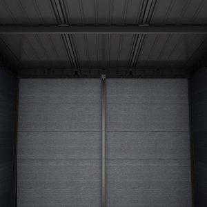 Keter Cortina 9×7 Storage Shed – Graphite - Image 4