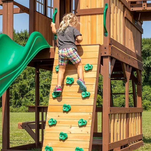 Backyard Discovery Skyfort II Cedar Swing Set/PlaySet - Image 3