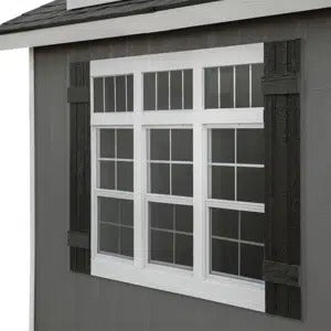 Windemere outdoor shed window with shutter