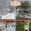 14×10 Cordova Gazebo-Dark Brown - Image 4