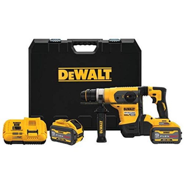 DEWALT 60V MAX* 1-1/4 In. Brushless SDS PLUS Rotary Hammer Kit DCH416X2