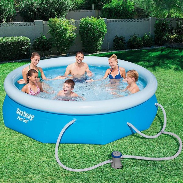 Bestway 10' x 30" Fast Set Inflatable Above Ground Swimming Pool w/ Filter Pump - Image 5