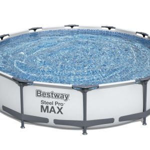 Bestway Steel Pro 12ft x 30in Frame Above Ground Pool Set with Pump