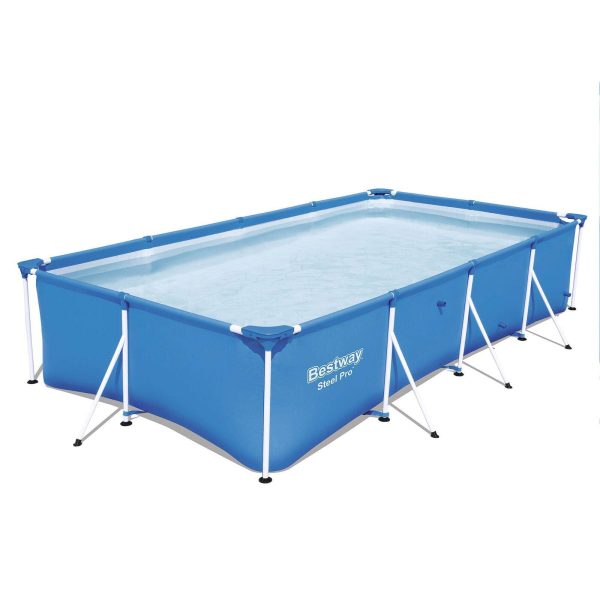 Bestway Steel Pro 13' x 7' x 32" Rectangular Above Ground Outdoor Swimming Pool - Image 4