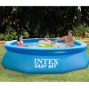 Intex Easy Set 10 Foot x 30 Inch Above Ground Inflatable Round Swimming Pool - Image 5