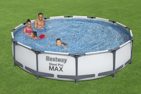 Bestway Steel Pro 12ft x 30in Frame Above Ground Pool Set with Pump - Image 2