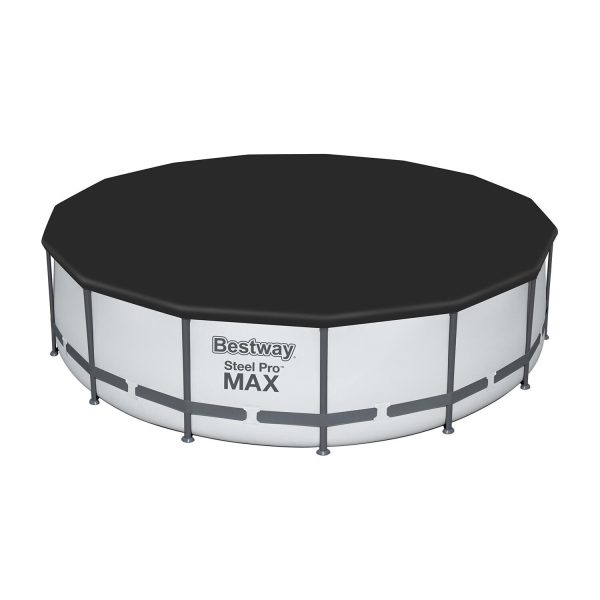 Bestway Steel Pro MAX 15'x48" Round Above Ground Swimming Pool with Pump & Cover - Image 6