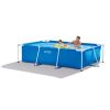 Intex 8.5ft x 26in Rectangular Frame Above Ground Backyard Swimming Pool - Image 5