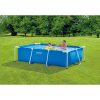 Intex 8.5ft x 26in Rectangular Frame Above Ground Backyard Swimming Pool - Image 4