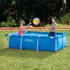 Intex 8.5ft x 26in Rectangular Frame Above Ground Backyard Swimming Pool - Image 3