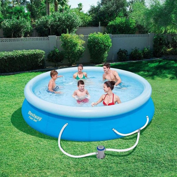 Bestway Fast Set Up 12ft x 30in Inflatable Above Ground Pool with Pump & Filter - Image 3