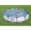 Steel Pro Max 12 ft. Round x 30 in. Deep Above Ground Swimming Pool and Pump - Image 5