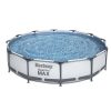 Steel Pro Max 12 ft. Round x 30 in. Deep Above Ground Swimming Pool and Pump - Image 4