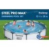 Steel Pro Max 12 ft. Round x 30 in. Deep Above Ground Swimming Pool and Pump