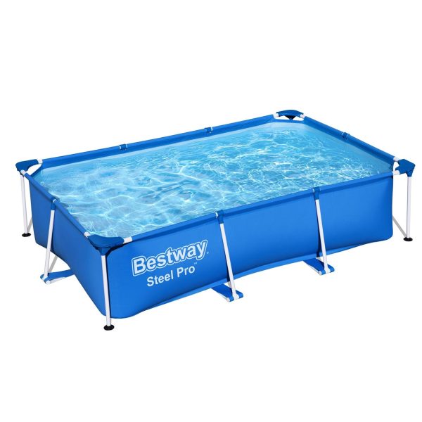 Bestway Steel Pro 8.5'x67"x24" Rectangular Above Ground Outdoor Swimming Pool - Image 5