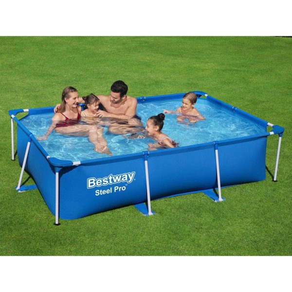 Bestway Steel Pro 8.5'x67"x24" Rectangular Above Ground Outdoor Swimming Pool - Image 3