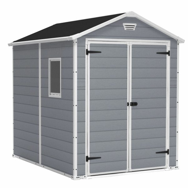 Keter Manor DD 6 X 8 Foot All Weather Outdoor Tool Storage Shed