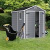 Keter Manor DD 6 X 8 Foot All Weather Outdoor Tool Storage Shed - Image 2
