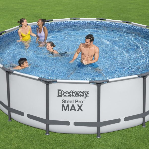 Bestway Steel Pro MAX 16'x48" Round Above Ground Swimming Pool with Pump & Cover - Image 2