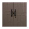Keter Factor Storage Shed Large Resin Steel Outdoor Backyard - Image 2