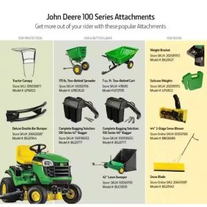 John Deere S100 42 in. 17.5 HP GAS Hydrostatic Riding Lawn Tractor - Image 7
