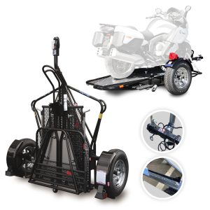 Single Ride-Up SRL Stand-Up Motorcycle Trailer - Image 4