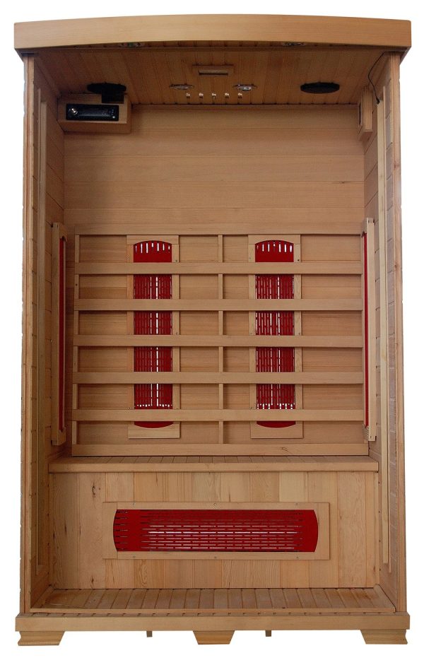 HeatWave Coronado 2-Person Hemlock Infrared Sauna with 5 Ceramic Heaters - Image 4