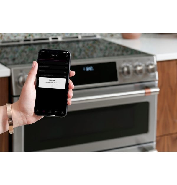 Cafe 30" Slide-In Front Control Induction Double Oven Range - Stainless Steel with Brushed Stainless Steel Handles and Knobs - Image 14