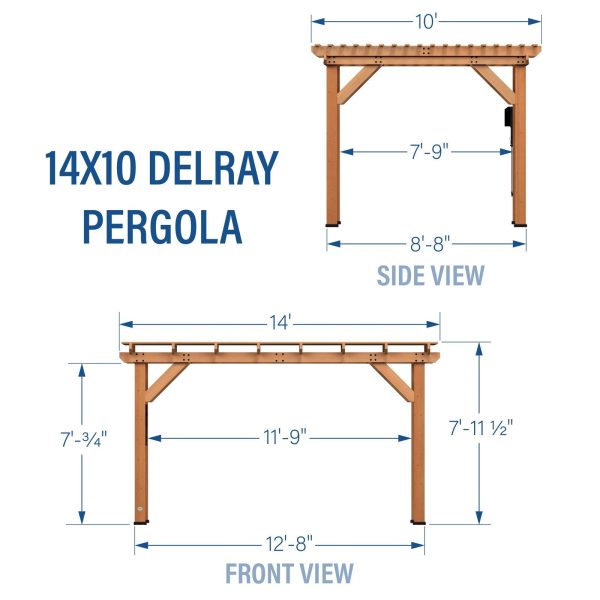 14×10 Delray Pergola - Image 3