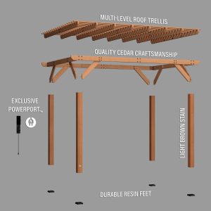 14×10 Delray Pergola - Image 13