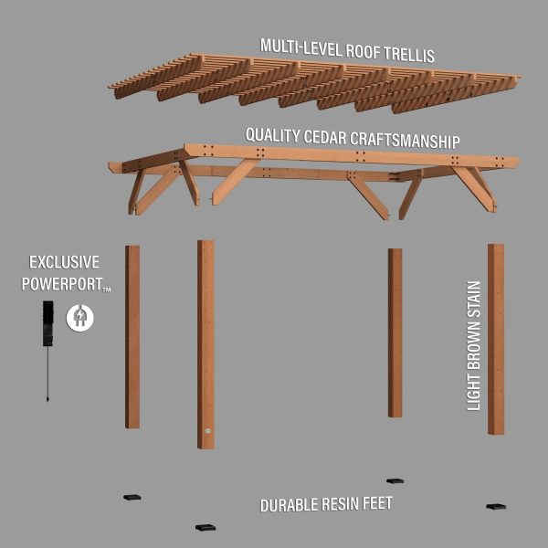 14×10 Delray Pergola - Image 13