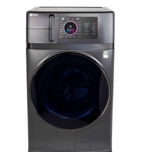 GE Profile 28" 4.8 cu. ft. 2-In-1 Washer and Dryer with Ventless Heat Pump Technology - Carbon Graphite