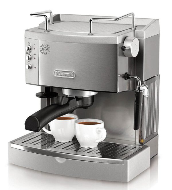 De’Longhi – Espresso Machine with 15 bars of pressure, Milk Frother and removable water tank – Stainless Steel – - Image 3
