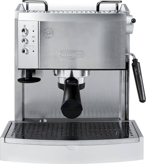 De’Longhi – Espresso Machine with 15 bars of pressure, Milk Frother and removable water tank – Stainless Steel – - Image 2