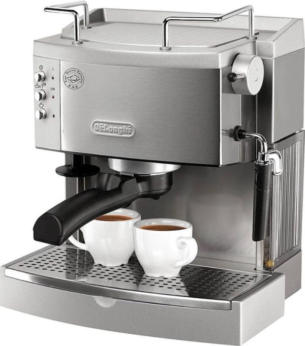De’Longhi – Espresso Machine with 15 bars of pressure, Milk Frother and removable water tank – Stainless Steel – - Image 4