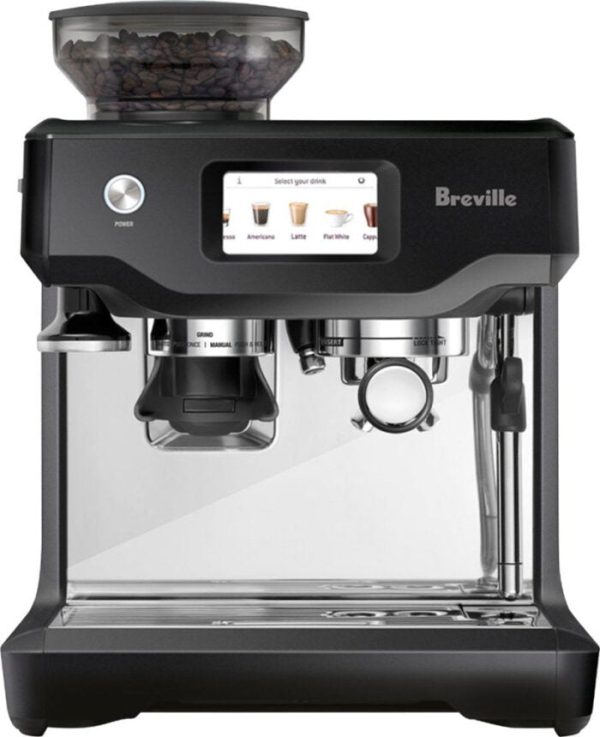Breville – the Barista Touch Espresso Machine with 15 bars of pressure, Milk Frother and intergrated grinder – Black Truffle –