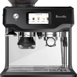 Breville – the Barista Touch Espresso Machine with 15 bars of pressure, Milk Frother and intergrated grinder – Black Truffle –