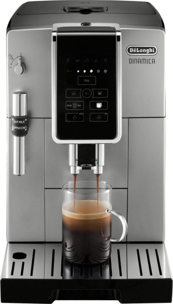 De’Longhi – Dinamica TrueBrew Over Ice Fully Automatic Coffee and Espresso Machine- Chrome and Black – - Image 3