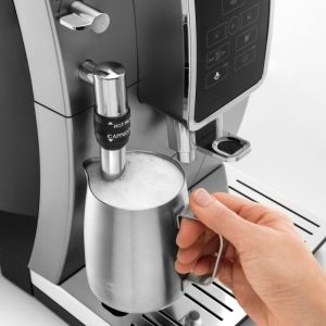 De’Longhi – Dinamica TrueBrew Over Ice Fully Automatic Coffee and Espresso Machine- Chrome and Black –