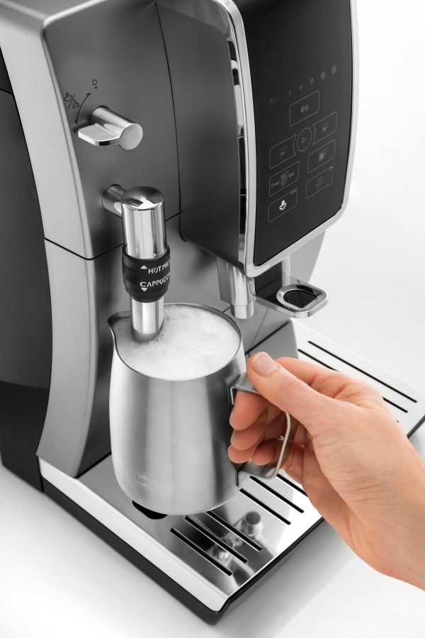 De’Longhi – Dinamica TrueBrew Over Ice Fully Automatic Coffee and Espresso Machine- Chrome and Black – - Image 2