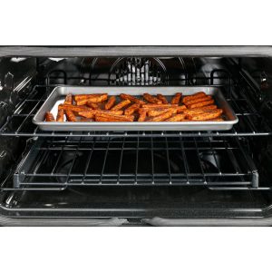 Cafe 30" Slide-In Front Control Induction Double Oven Range - Stainless Steel with Brushed Stainless Steel Handles and Knobs - Image 9