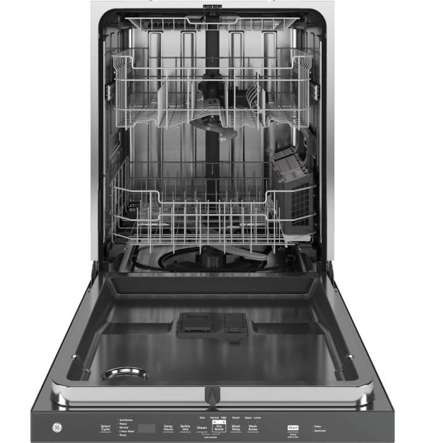 GE 24" Top Control Dishwasher with 3rd Rack and DryBoost - 45 dBA - Stainless Steel - Image 2