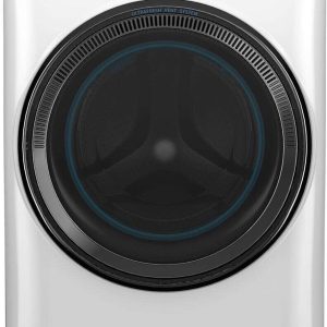 GE 28" Smart Front Load Washer 5.0 cu. ft. with Steam and Sanitize Cycles - White