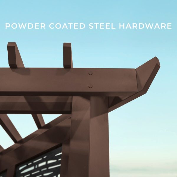Hampton Traditional Steel Cabana Pergola - Image 5