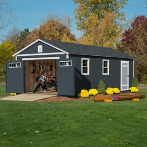 Handy Home Manhattan 12 ft. W x 24 ft. D Manufactured Wood Storage Shed - Image 4