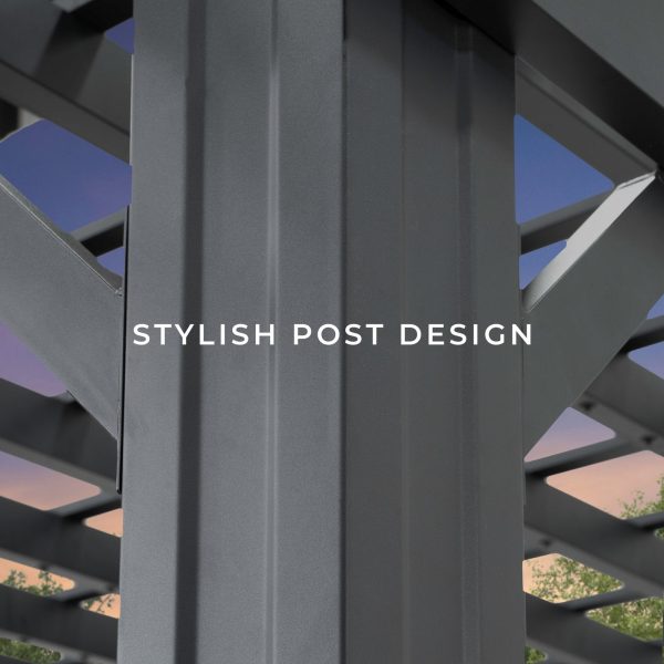 14×10 Stratford Traditional Steel Pergola With Sail Shade Soft Canopy - Image 13