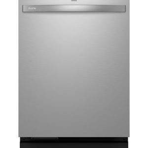 GE Profile 24" Smart UltraFresh Dishwasher with Towel Bar Handle- 39 dBa - Stainless Steel