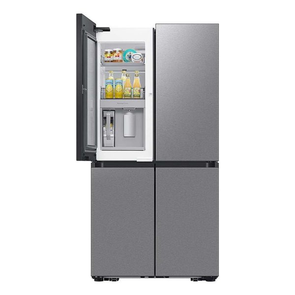 36" Bespoke 4 Door Flex Counter Depth French Door Refrigerator with Beverage Center - Stainless Steel - Image 3